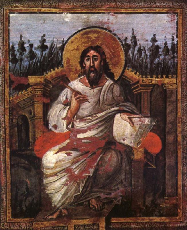 unknow artist The Saint Johannes, from the Kroningsevangeliarium china oil painting image